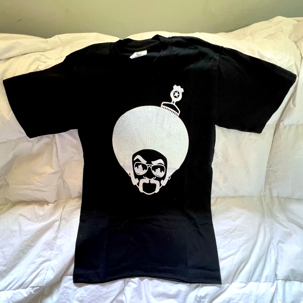 Custom Afropick Size Small Short Sleeved Black Tee